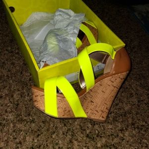 Summer Neon Sandal Wedges